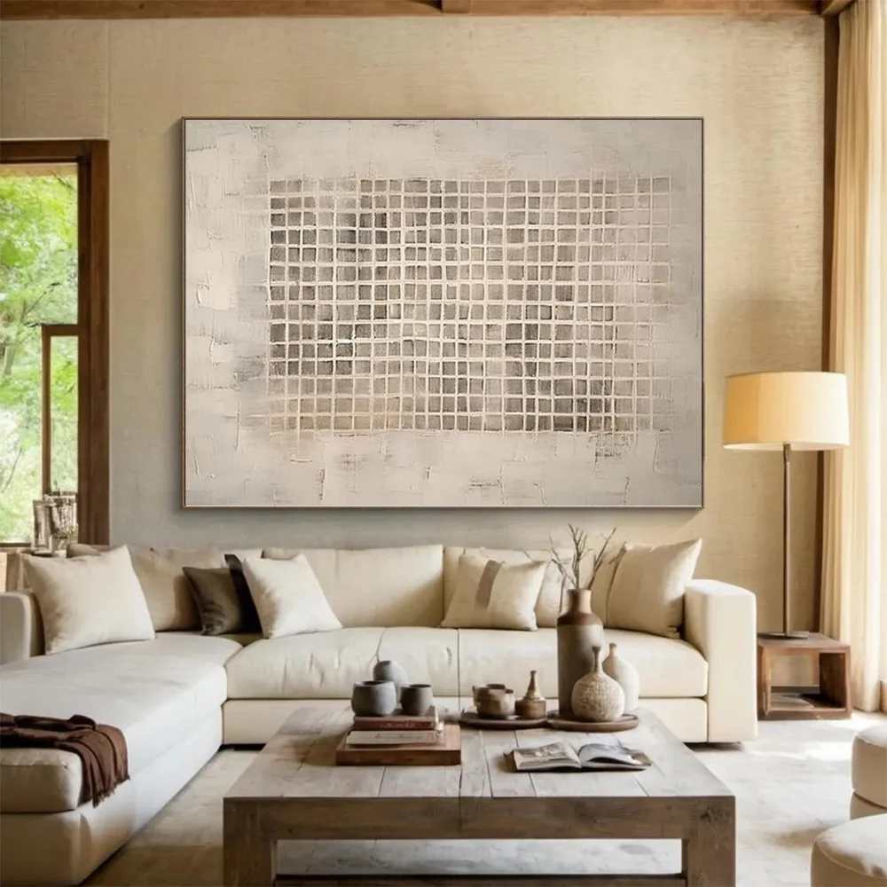 Offices Original Handmade Substantial Abstract Canvas Wall Art F31B7